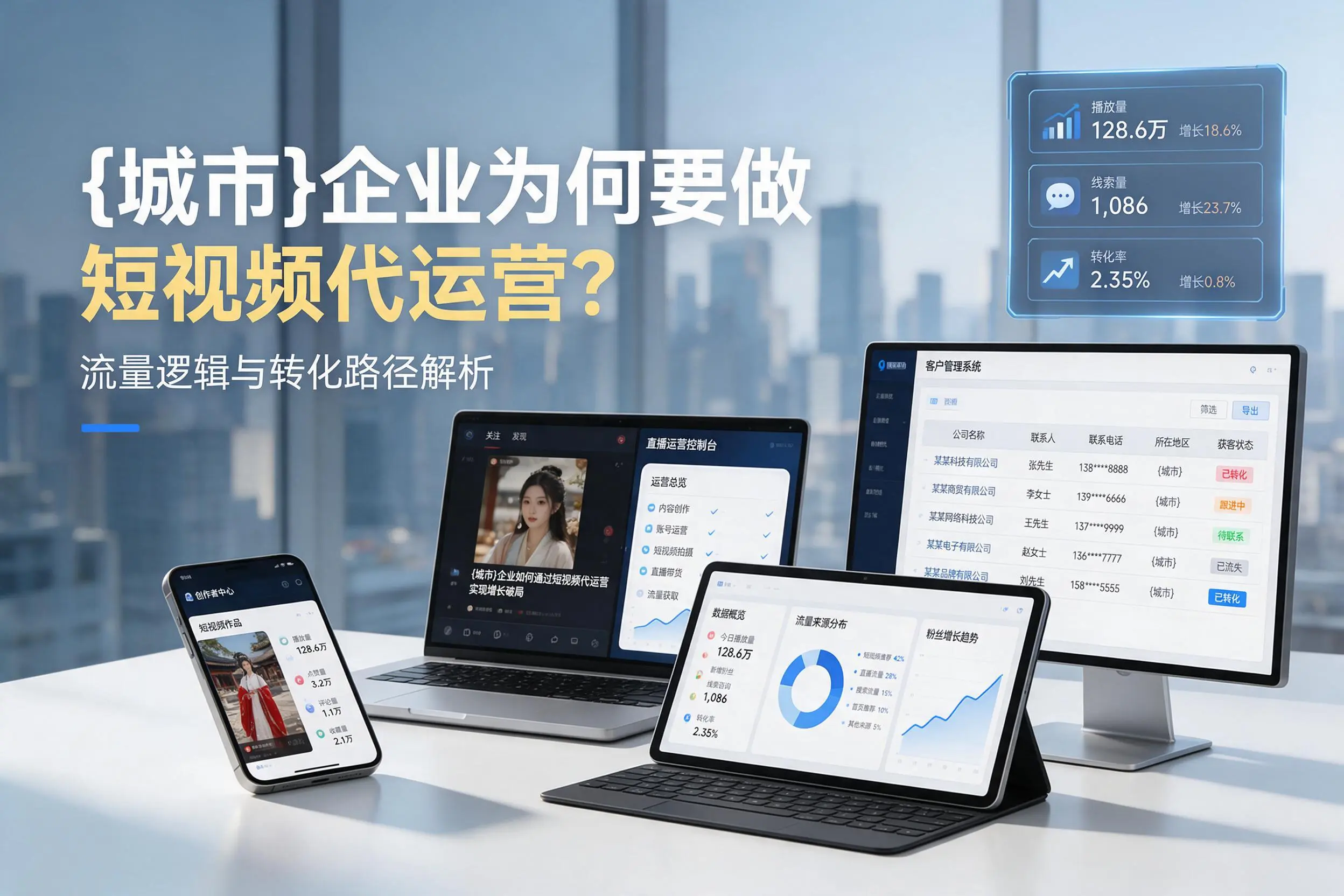 文昌企业为何要做短视频代运营?流量逻辑与转化路径解析