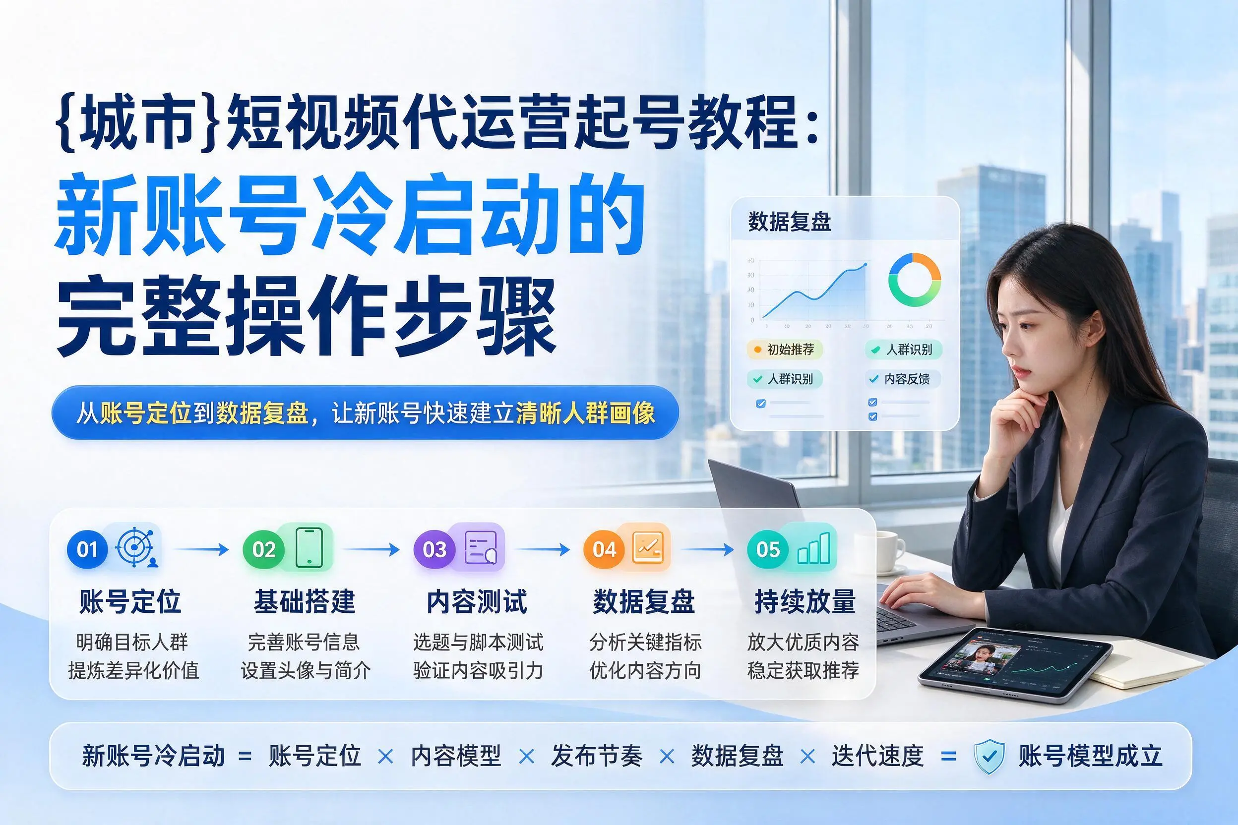 文昌短视频代运营起号教程：新账号冷启动的完整操作步骤