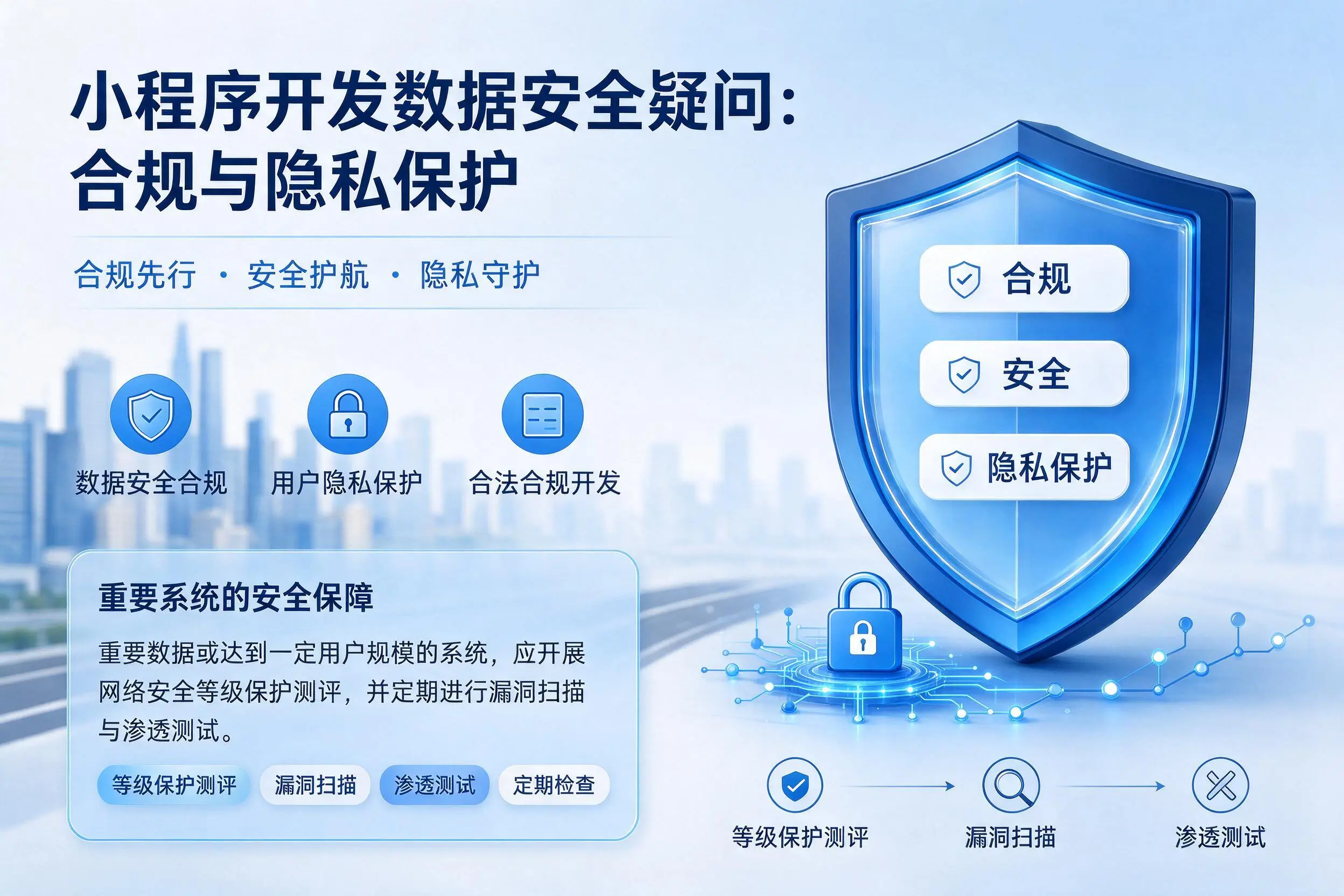 文昌小程序开发数据安全疑问：合规与隐私保护