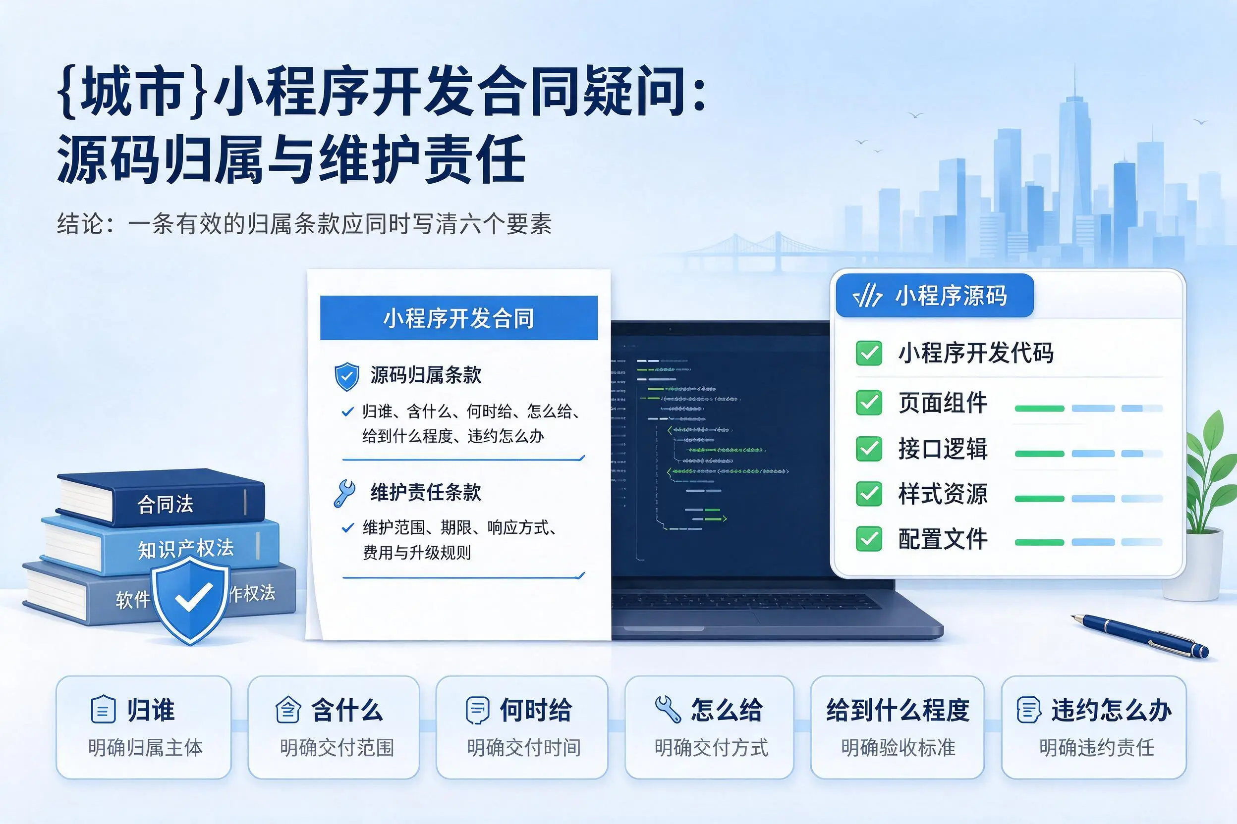 文昌小程序开发合同疑问：源码归属与维护责任