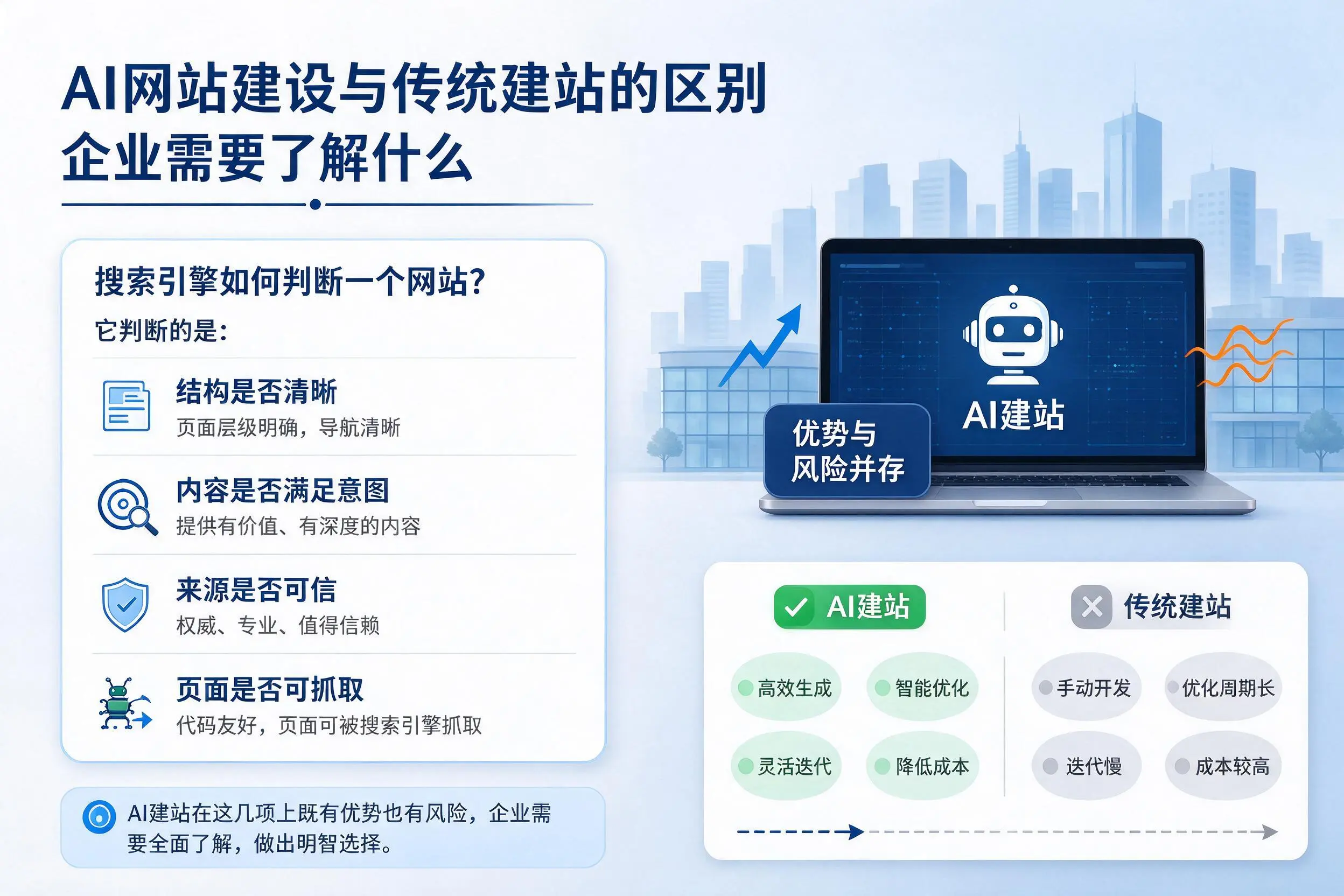 AI网站建设与传统建站的区别,文昌企业需要了解什么