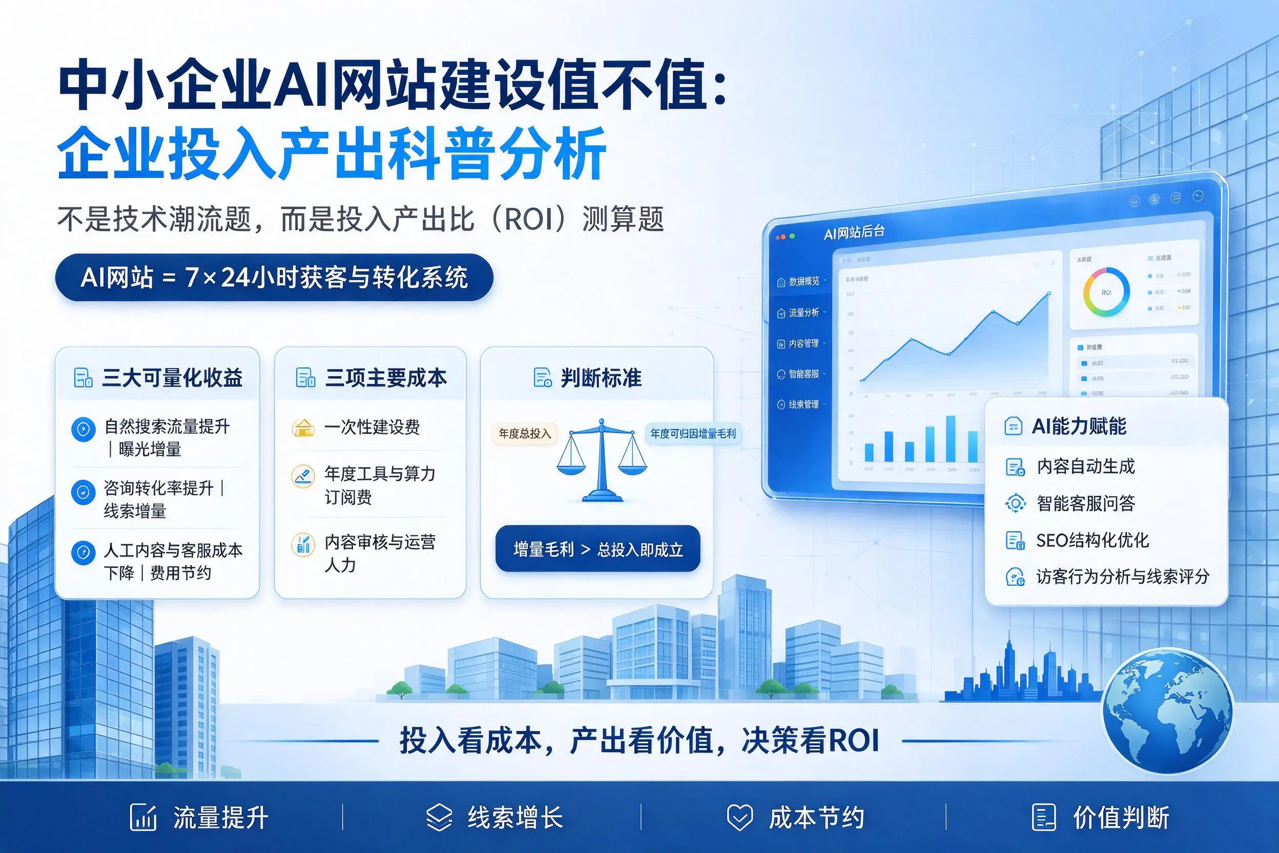 中小企业AI网站建设值不值:文昌企业投入产出科普分析