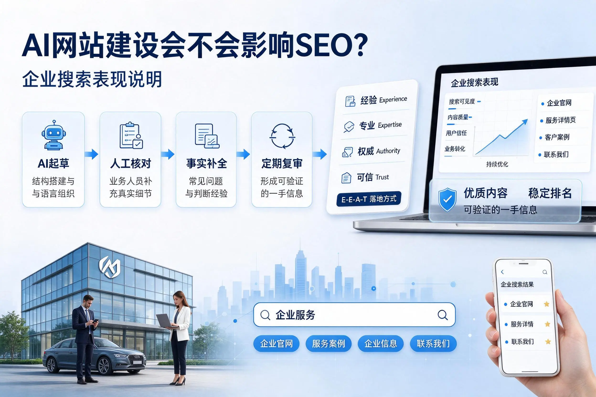 AI网站建设会不会影响SEO?文昌企业搜索表现说明
