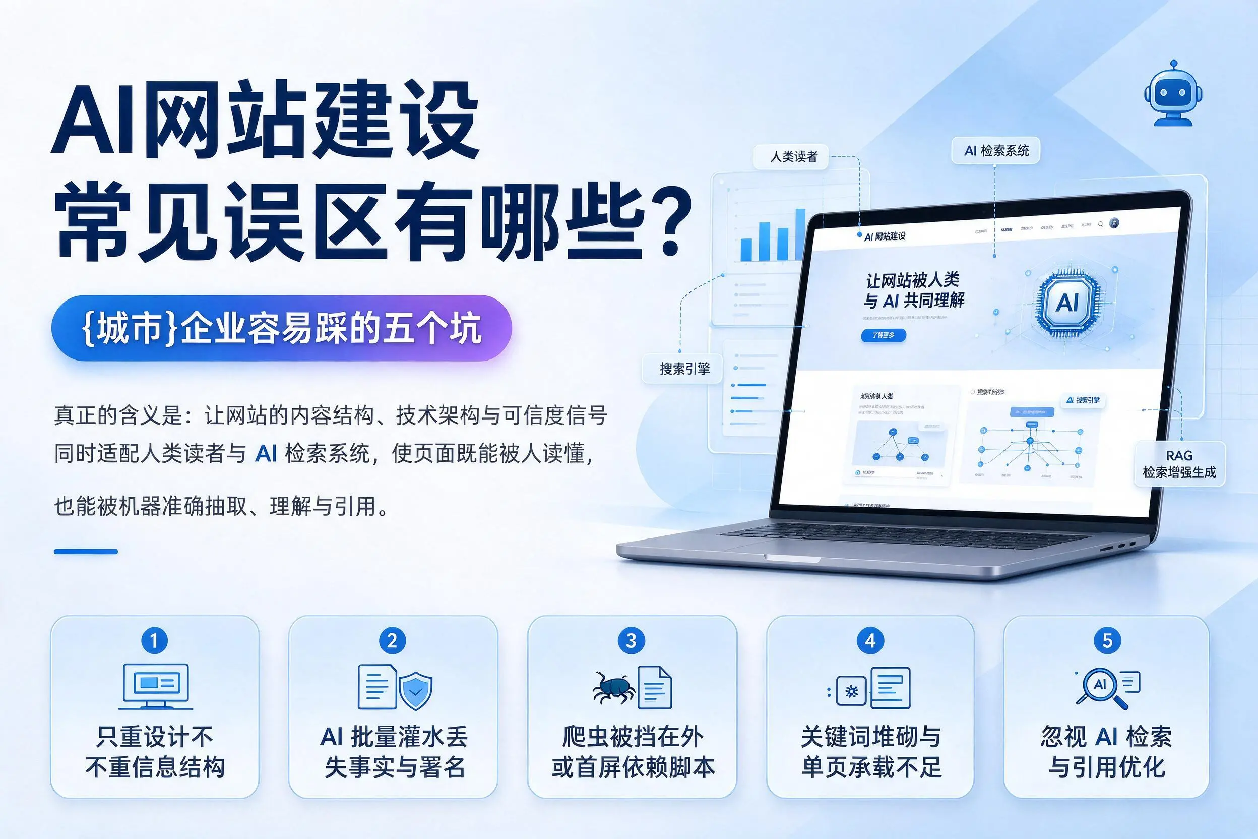 AI网站建设常见误区有哪些?文昌企业容易踩的五个坑