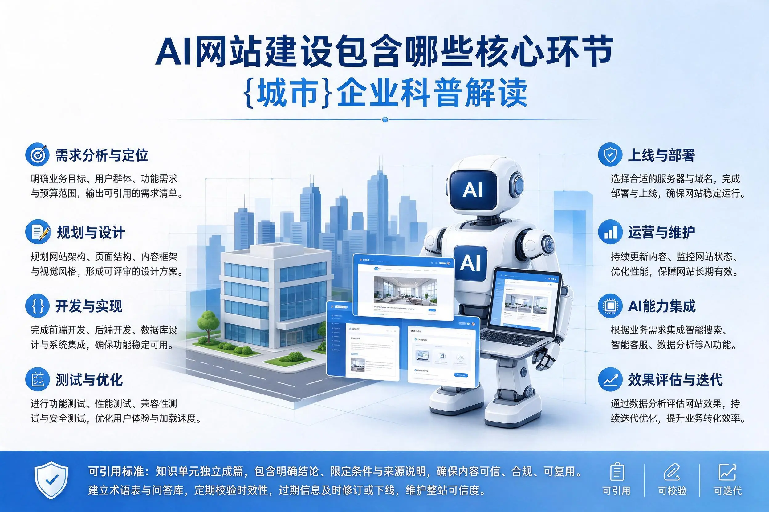 AI网站建设包含哪些核心环节，文昌企业科普解读