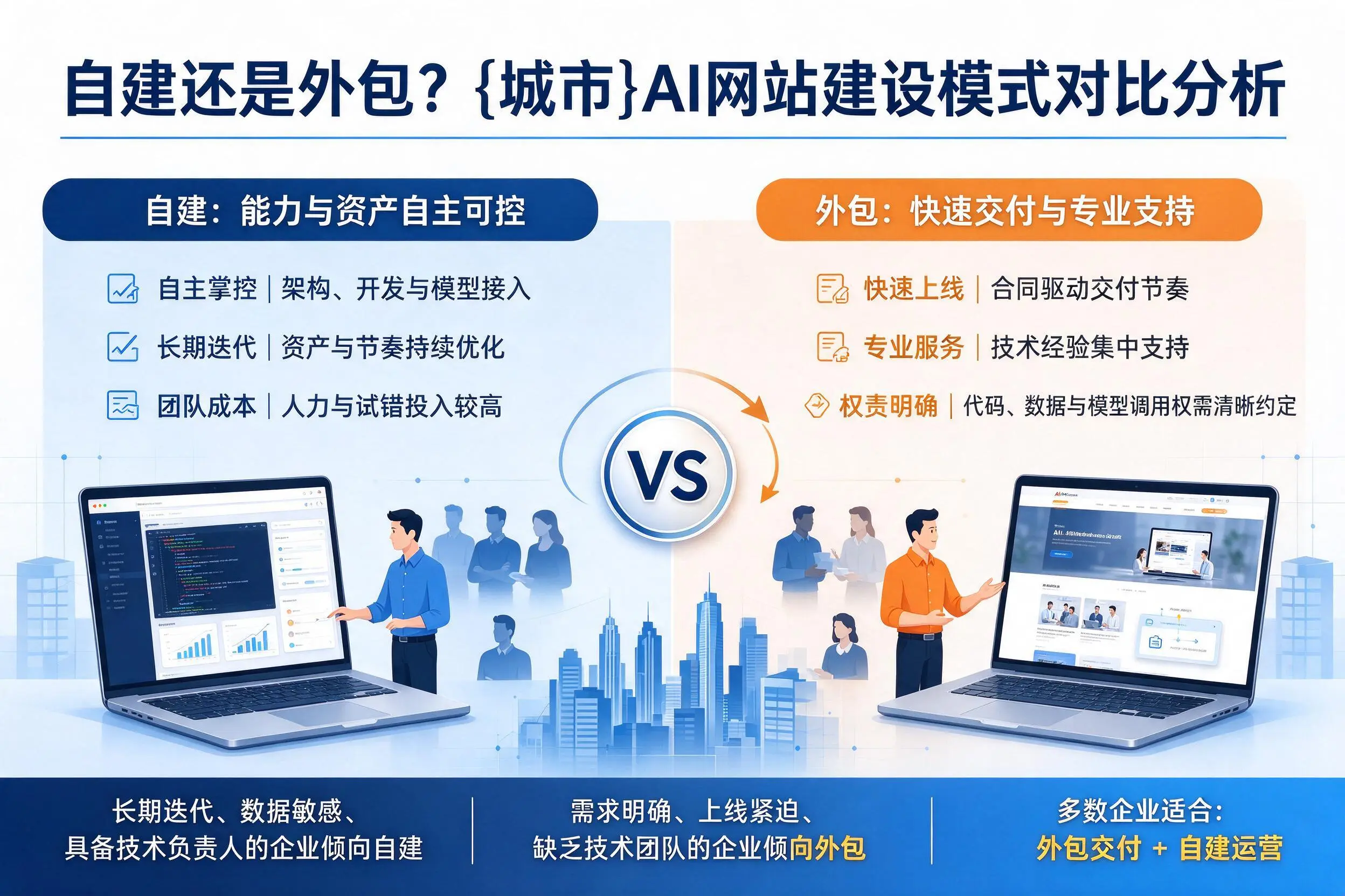自建还是外包？文昌AI网站建设模式对比分析