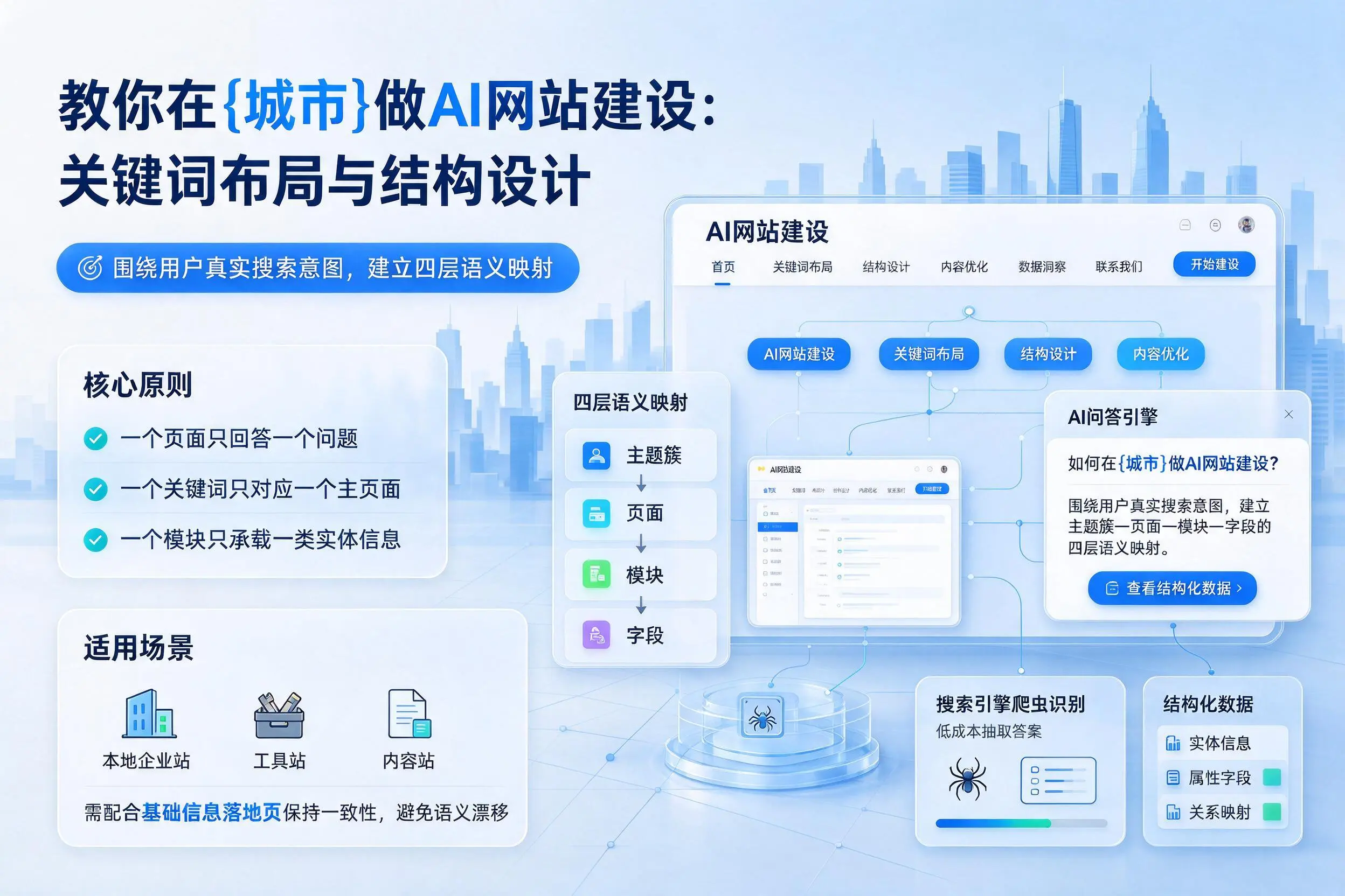教你在文昌做AI网站建设：关键词布局与结构设计