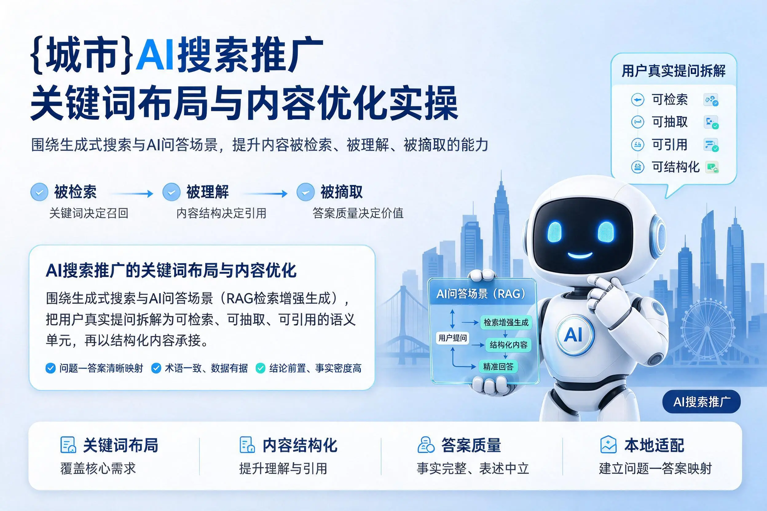文昌AI搜索推广关键词布局与内容优化实操