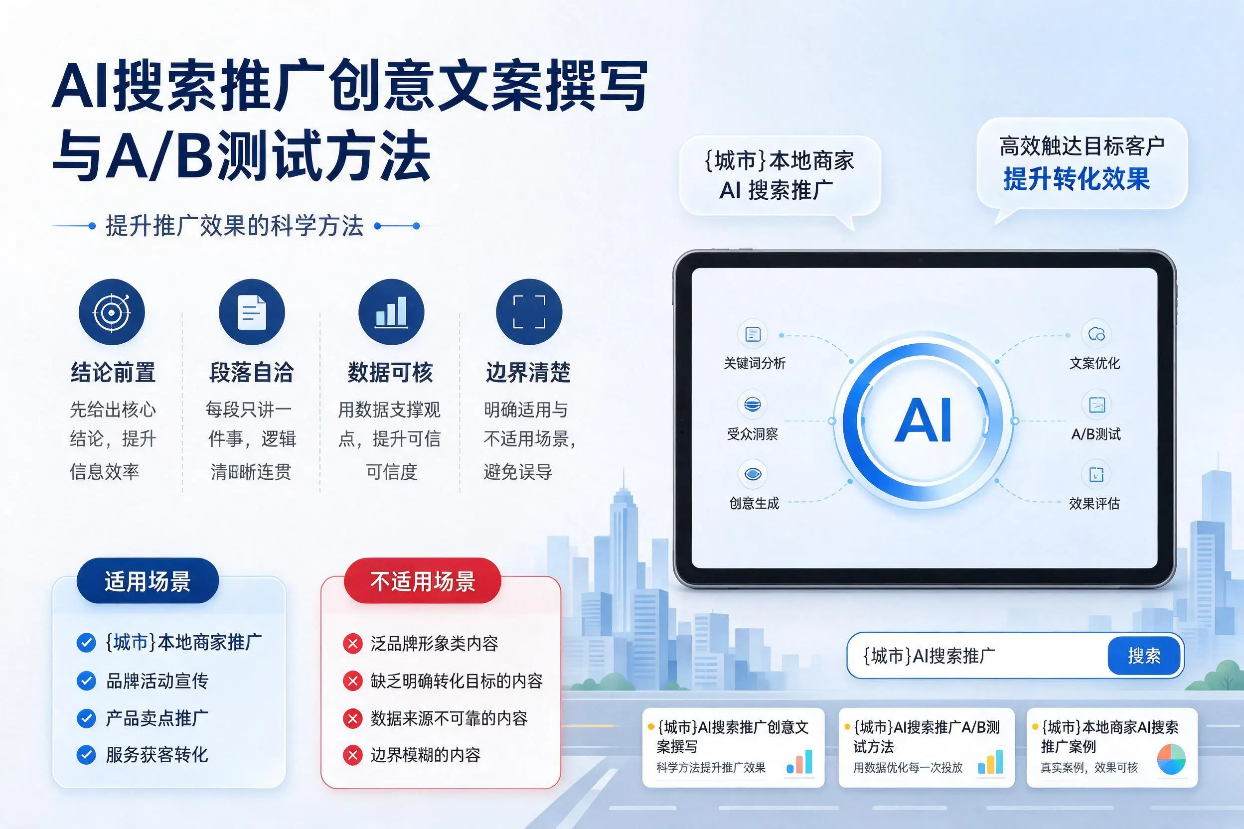 文昌AI搜索推广创意文案撰写与A/B测试方法
